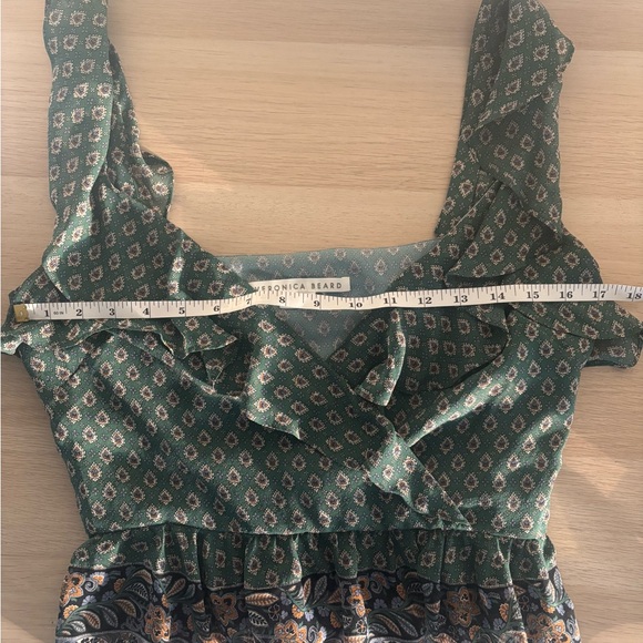 Veronica Beard Set Sz 4 Randa Silk Blouse & Spencer Skirt Green Seaglass Outfit - Picture 16 of 16